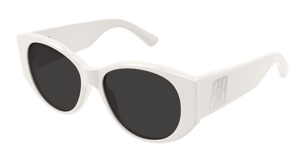 Balenciaga Sunglasses Womens In White Grey BB0455S-003