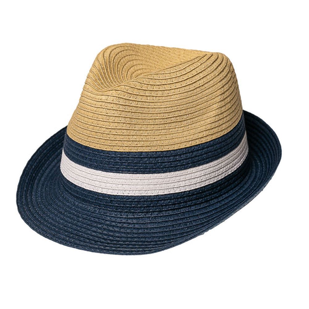 Urban Supply Mens Ballito Hat In White/Navy/Natural