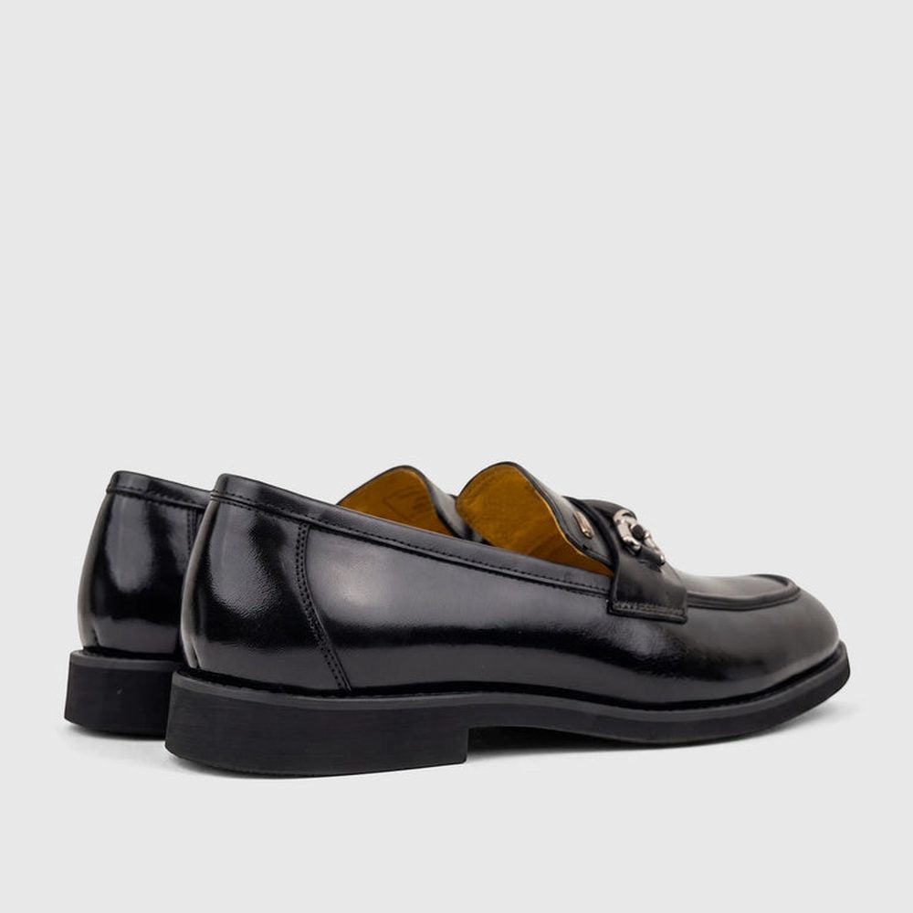 Barker Mens Samuel Leather Formal Slip On Shoes In Black