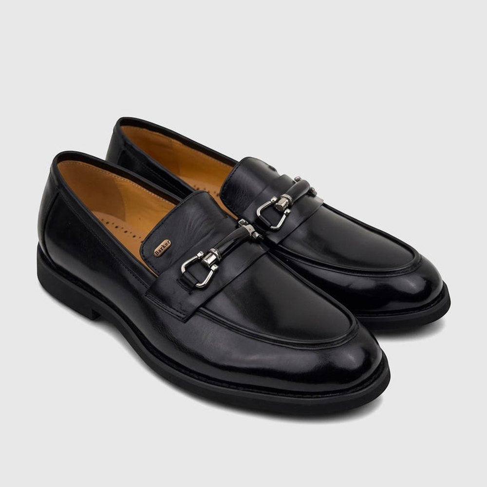 Barker Mens Samuel Leather Formal Slip On Shoes In Black