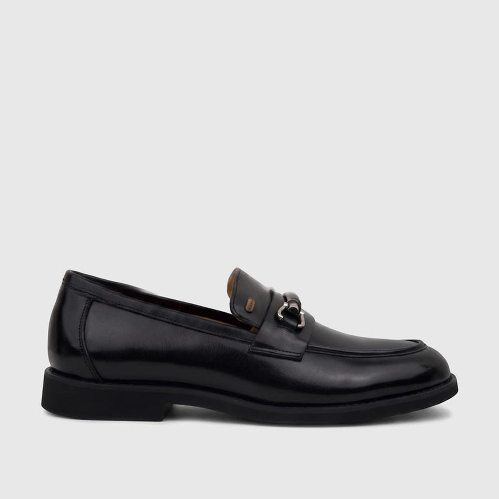 Barker Mens Samuel Leather Formal Slip On Shoes In Black