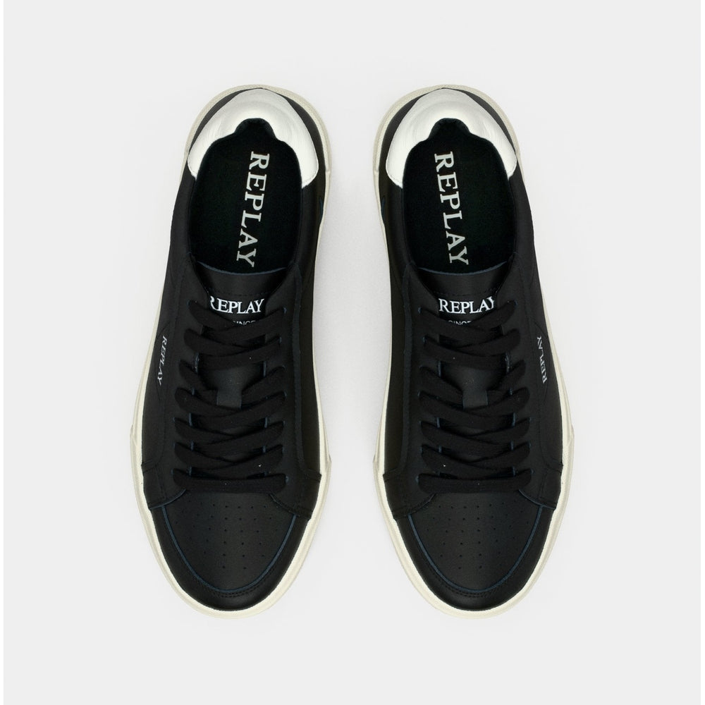 Replay Mens Evan Edit Shoes In Black & White