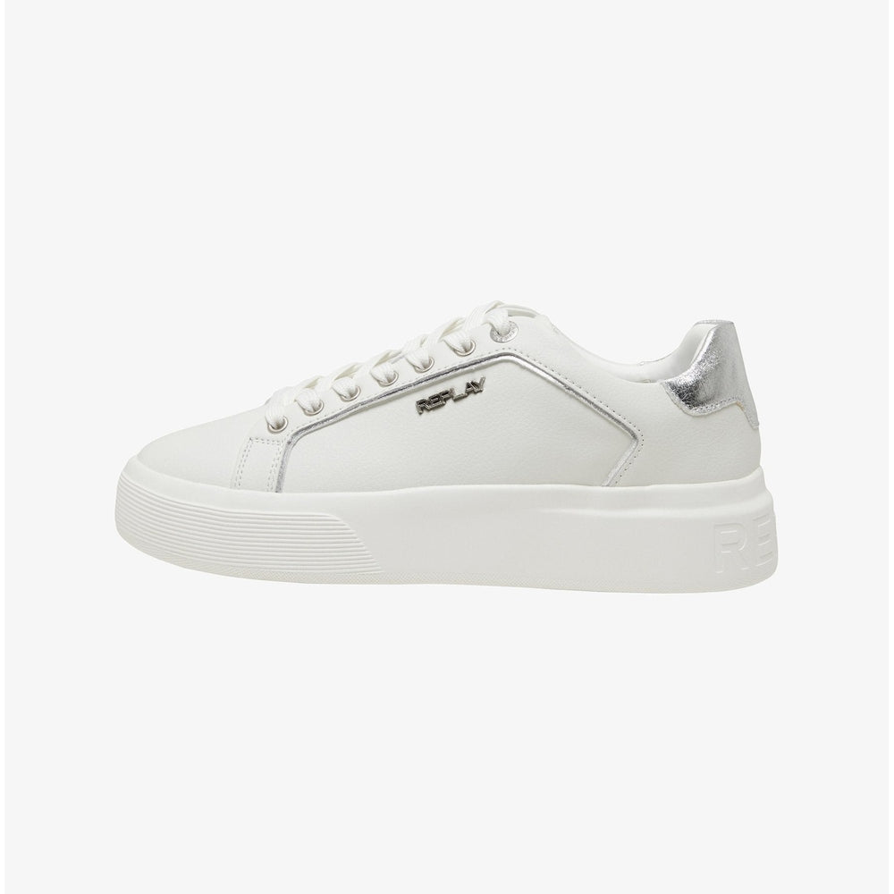 Replay Womens Notting Soft Plain Shoes in White