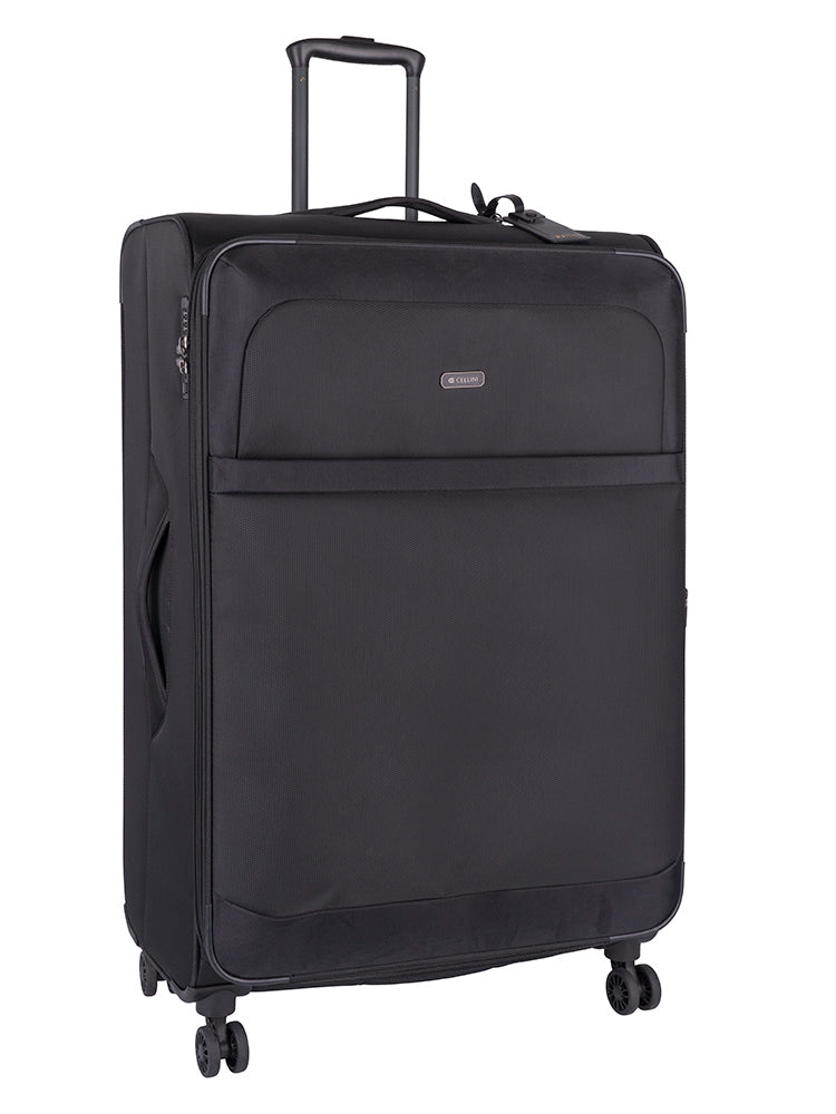 Cellini Microlite Soft Trolley Case  Black