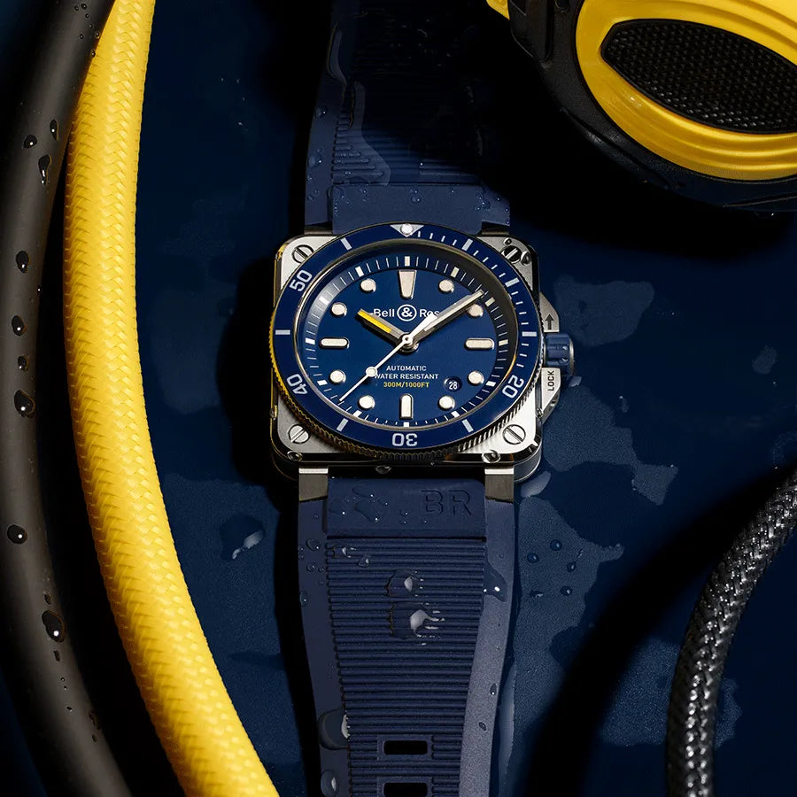 Bell & Ross Br0392 Diver Blue Stainless Steel Watch