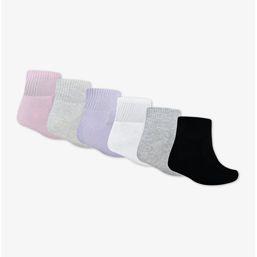 Nike Jordan Girls Everyday Essential 6 Pack Anklet Socks In Pink Assorted
