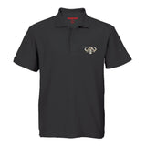 Sniper Mens Buffalo Logo Short Sleeves Golfer In Black