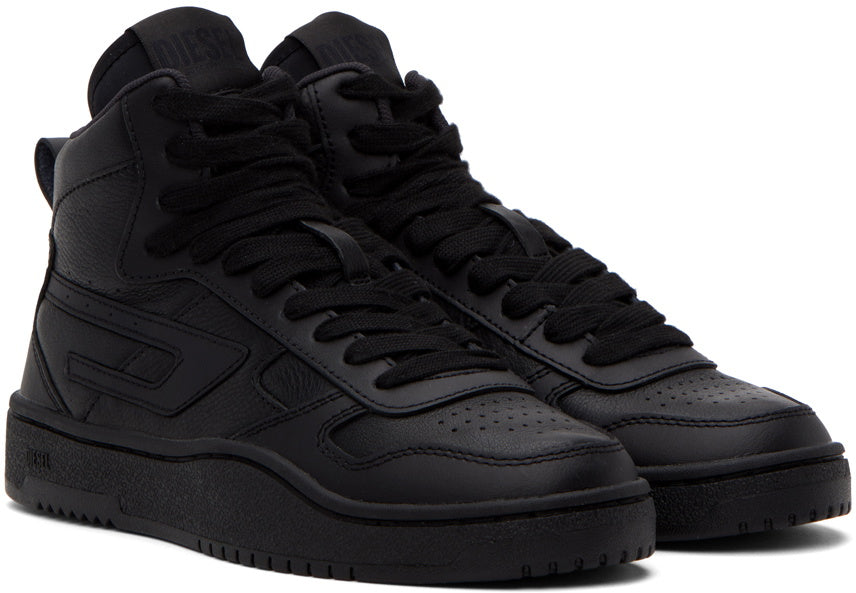 Diesel Mens S-Ukiyo V2 Mid Sneakers In Black