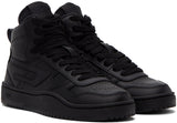 Diesel Mens S-Ukiyo V2 Mid Sneakers In Black