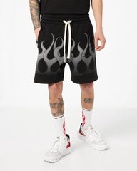 Vision Of Super Vs00480 Shorts With Grey Flames Black