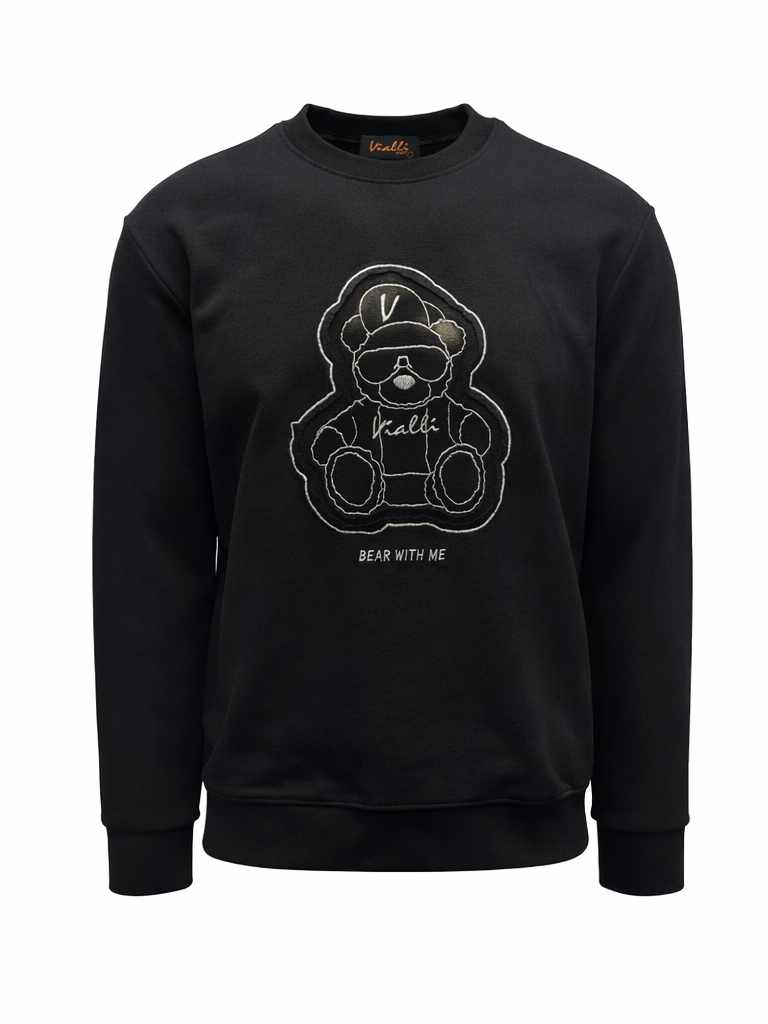 Vialli Mens Milos Sweatshirt In Black
