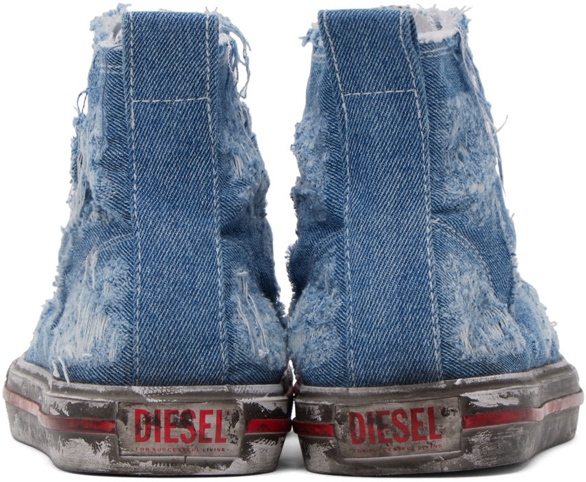 Diesel Mens S-Athos Mid Sneakers In Indigo