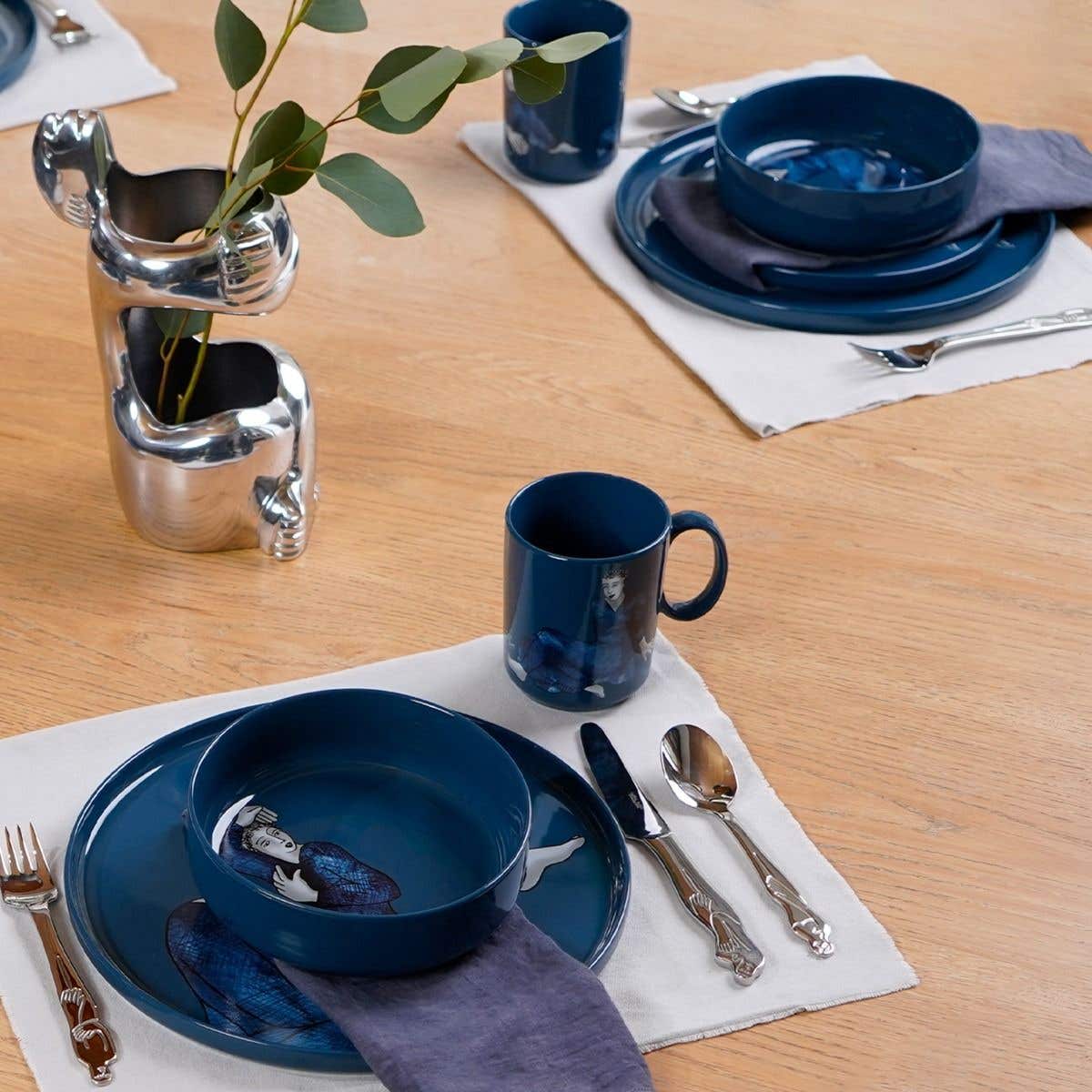 Carrol Boyes Dinner Plate Set Of 4-Indigo Blues – Sedgars SA