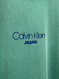 Calvin Klein Mens 206 Acid Wash Graphic T-Shirt In Green
