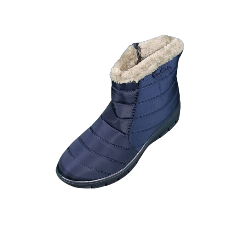 Pierre Cardin Pck00033 Casey Quilted Boot  Navy/Blue