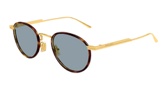 Bottega Veneta Sunglasses Mens In Gold Blue BV1389S-002