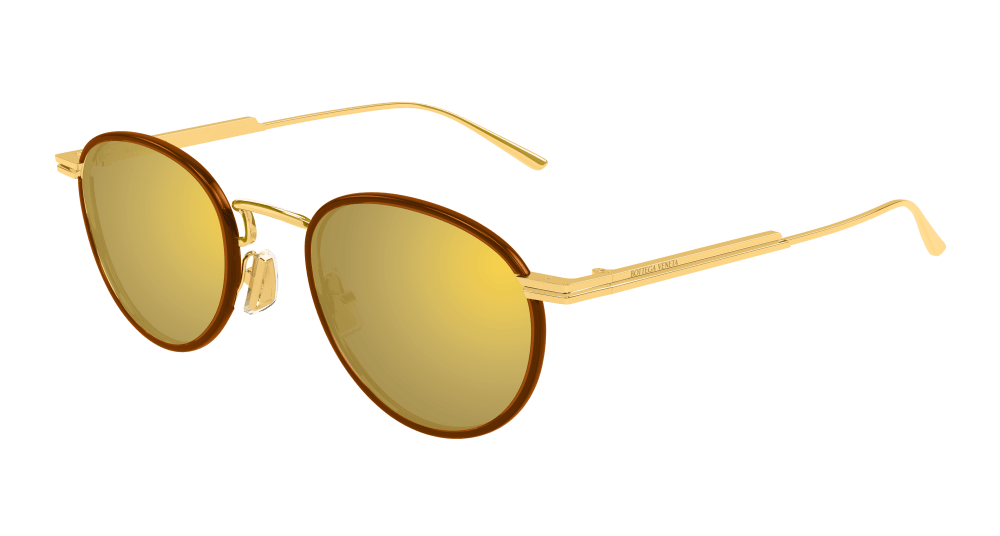 Bottega Veneta Sunglasses Mens In Gold Gold BV1389S-004