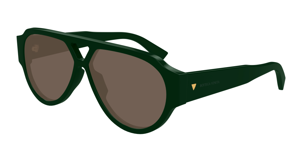 Bottega Veneta Sunglasses Man Green Brown Bv1318S-003