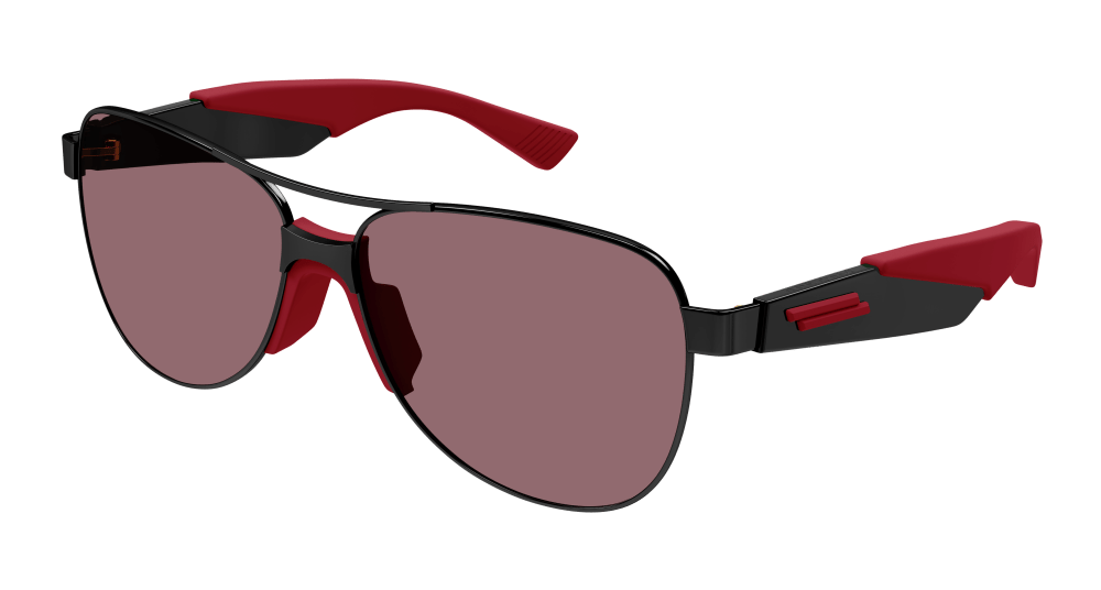 Bottega Veneta Sunglass Unisex Black Red BV1231S-004