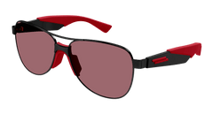 Bottega Veneta Sunglass Unisex Black Red BV1231S-004