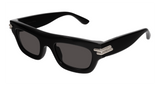 Bottega Veneta Sunglasses Unisex Black Grey Bv1321S-001