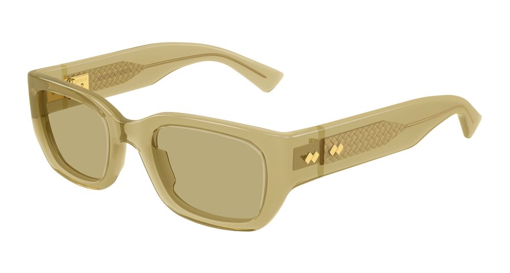 Bottega Veneta Sunglasses Unisex In Yellow Brown BV1400S-004