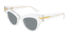 Bottega Veneta Sunglass Woman Crystal Grey BV1004S-002