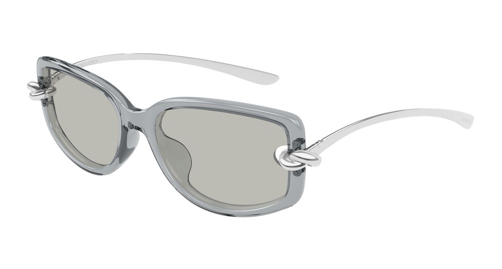 Bottega Veneta Sunglasses Womens In Grey Silver Grey BV1440SA-004