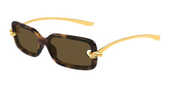Bottega Veneta Sunglasses Womens In Havana Gold Brown BV1439S-002
