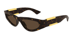 Bottega Veneta Sunglasses Womens In Havana Brown BV1407S-002