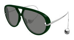 Bottega Veneta Sunglasses Woman Green Silver Grey Bv1273S-008
