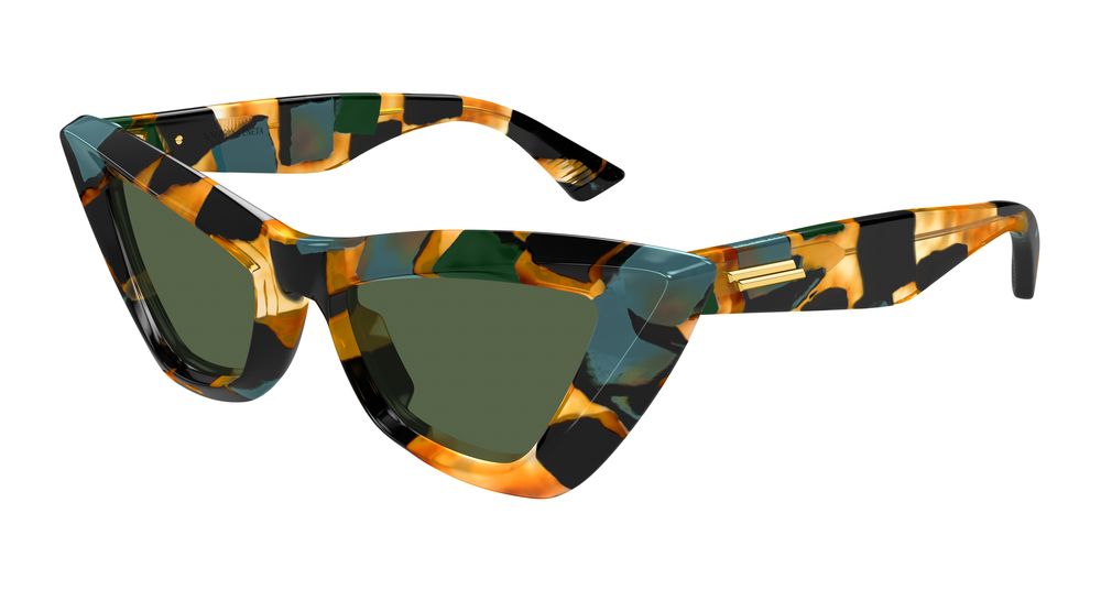 Bottega Veneta Sunglasses Womens In Multicolor Green BV1391S-001