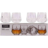 Paris Whiskey Glass Set Of 4 In Clear