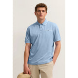 Bugatti Mens  1/2 Sleeve Golfer In Light Blue