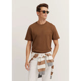 Bugatti Mens T-Shirt In Cognac