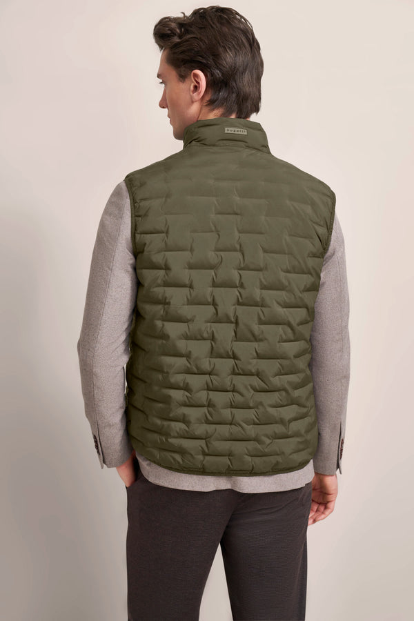 Bugatti Mens Sleeveless Jacket In  Olive
