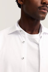 Bugatti Mens Casual Long Sleeve Shirt In White