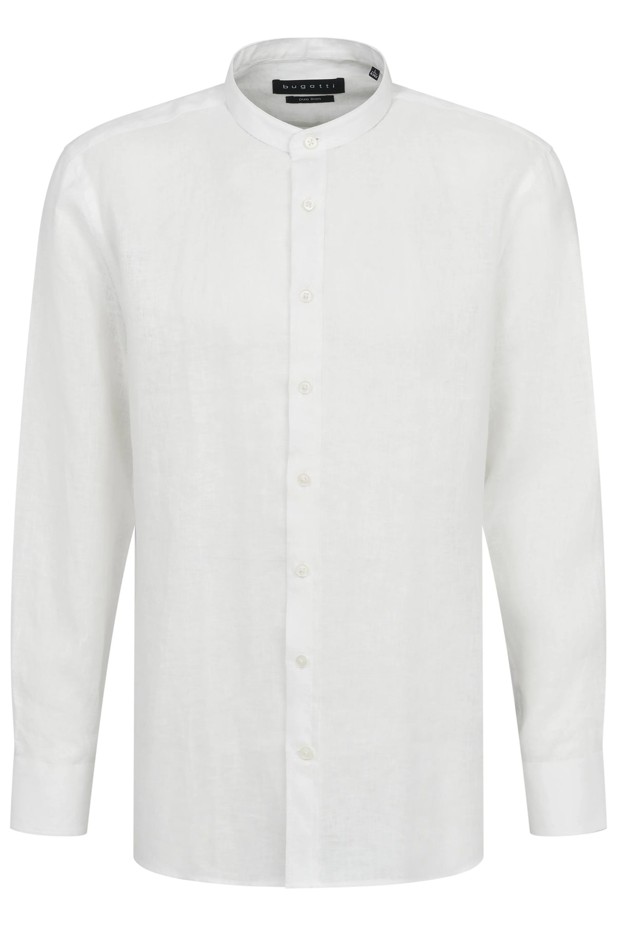 Bugatti Mens Casual 010 Linen Shirt In White