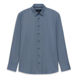 Bugatti Mens Casual 1/1 Sleeve Shirt In Navy Blue