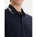 Bugatti Mens 8150 1/2 Sleeve Golfer In Navy