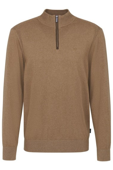 Bugatti 750065520B Mens Sweater 1/1 Sleeve  Cognac