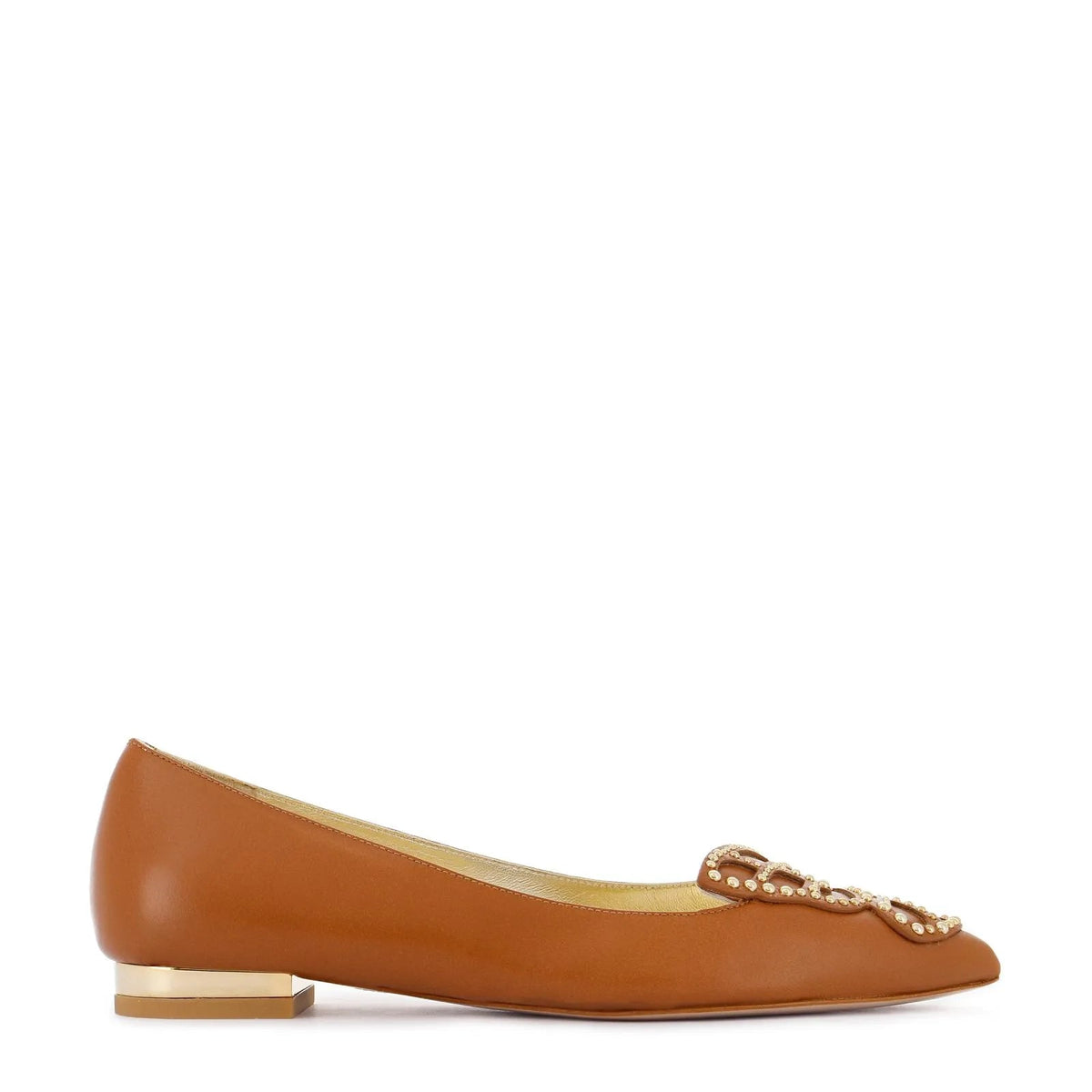 Sophia Webster Sss24104 Butterfly Flat Caramel