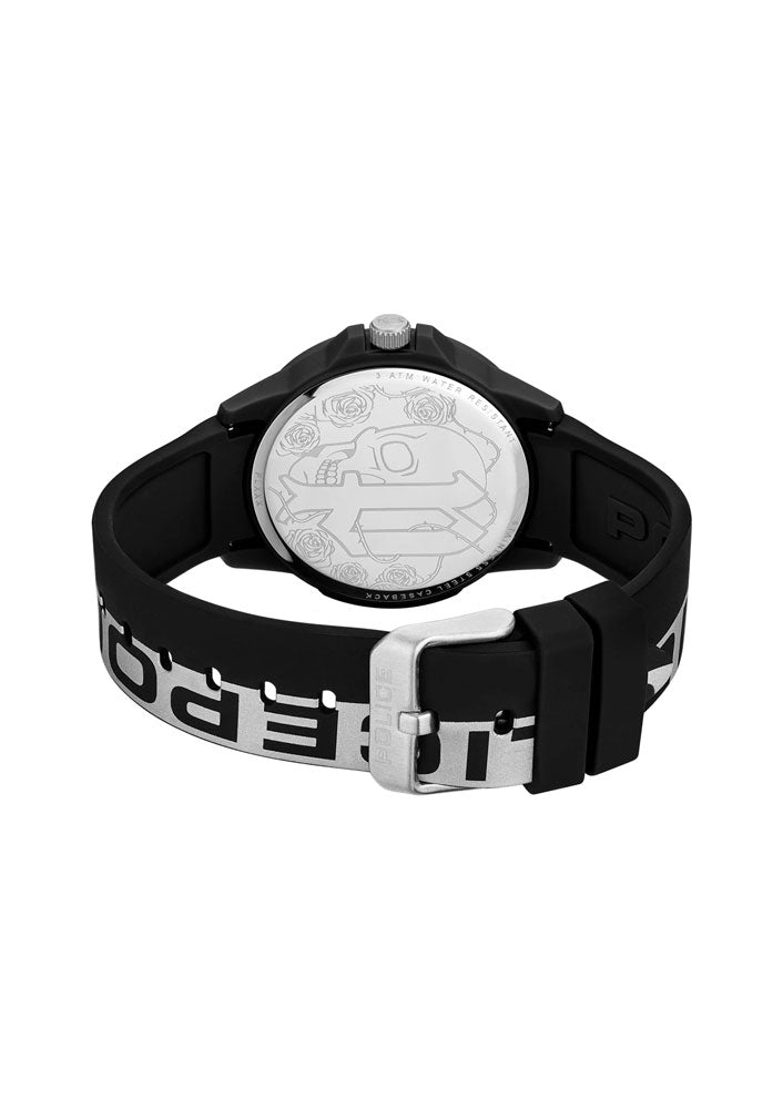 Police Plastic Black Silicon Watch