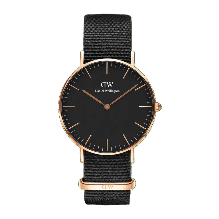 Dw  Gents Classic Rose Gold/Black Dial