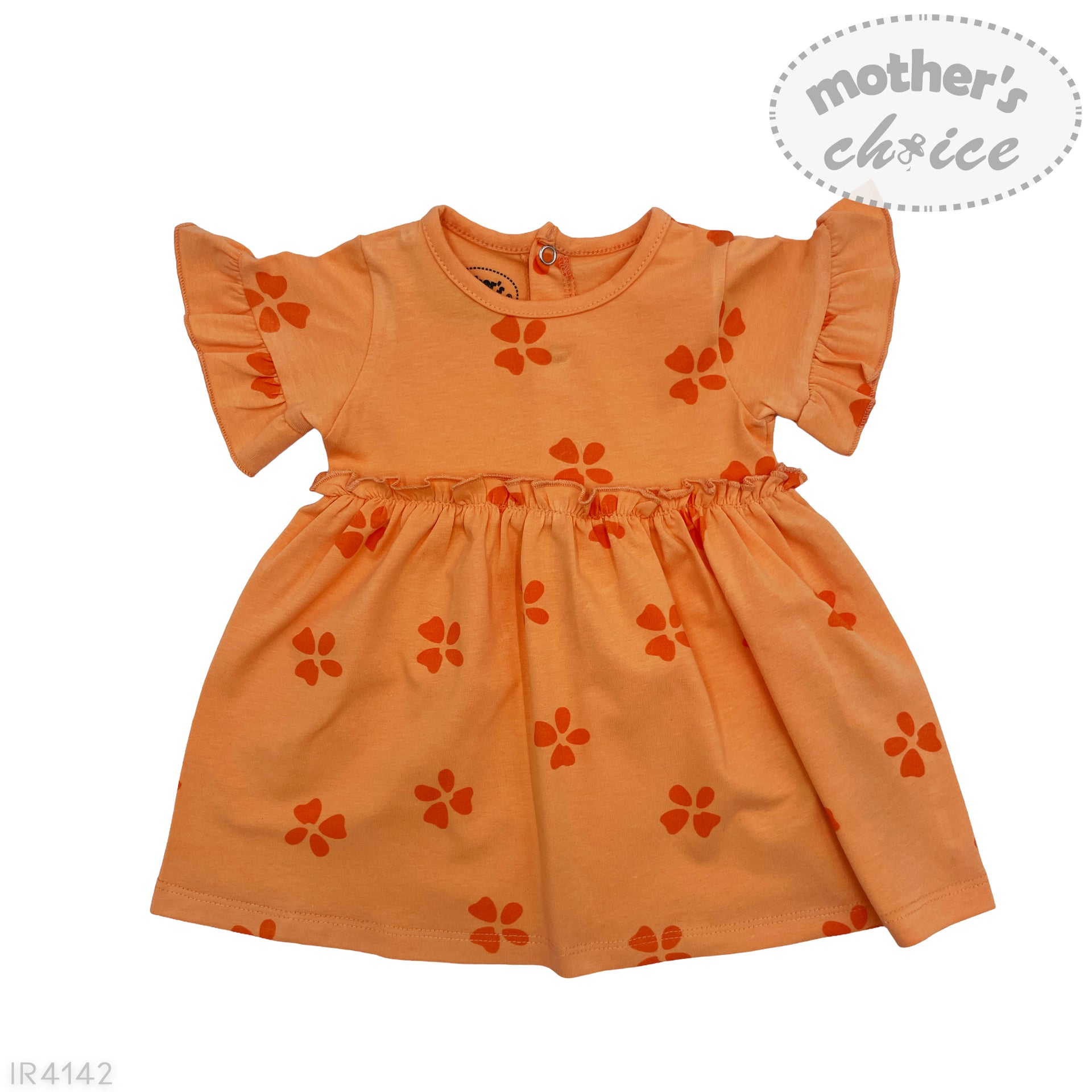 Mother's Choice Infant Girls Dress In Orange