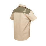 Boerboel Boys Shirt & Short Set in Olive & Stone