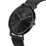 Daniel Wellington mens Classic Mesh Onyx Black