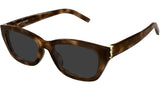 Saint Laurent 55 Sunglasses For Women In Brown