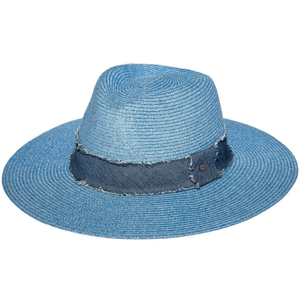 Urban Supply Unisex Adults Azure Fedora Hat In Powder Blue Melange