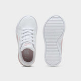 Puma Girls Jada Classic Junior Shoes In White & Pink